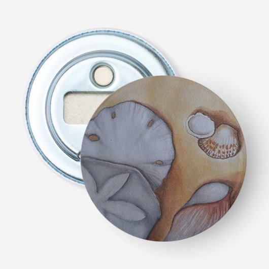 Muscheln am Meer Flaschenöffner (Vorderseite)