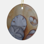 Muscheln am Meer Keramik Ornament (Links)