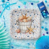 Muscheln am Meer Pappteller (Party)