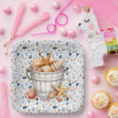 Muscheln am Meer Pappteller (Party)