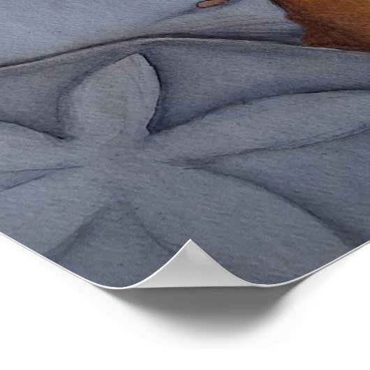 Muscheln am Meer Poster (Ecke)