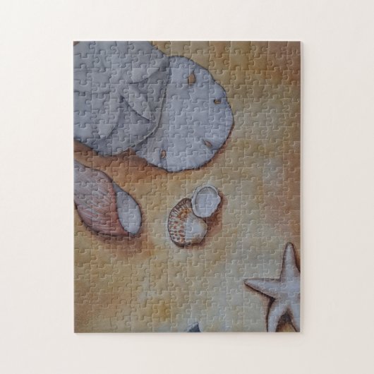 Muscheln am Meer Puzzle (Vertikal)