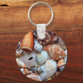 Muscheln am Meer Schlüsselanhänger (Vorderseite)