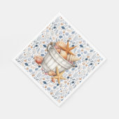 Muscheln am Meer Serviette (Ecke)