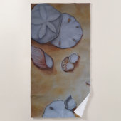 Muscheln am Meer Strandtuch (Vorderseite)