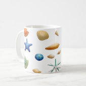 Muscheln am Meeresufer Kaffeetasse (Vorderseite Links)