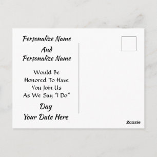 Muscheln am Meeresufer Save the Date Postkarte