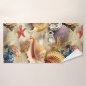 Muscheln am Strand Badehandtuch (Badehandtuch)