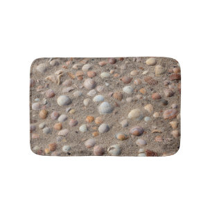 Muscheln am Strand Badematte
