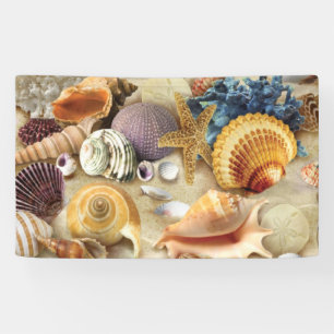 Muscheln am Strand Banner