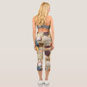 Muscheln am Strand Capri Leggings (Rückseite)