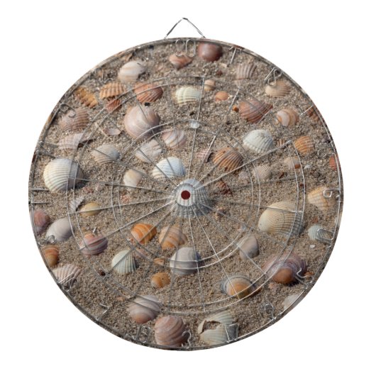 Muscheln am Strand Dartscheibe (vorne)