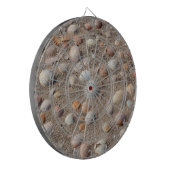 Muscheln am Strand Dartscheibe (Vorderseite Links)