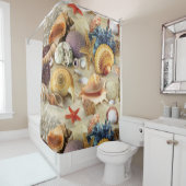 Muscheln am Strand Duschvorhang (Beispiel)