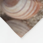 Muscheln am Strand Fleecedecke (Ecke)