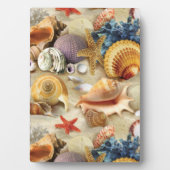 Muscheln am Strand Fotoplatte (Vorderseite)