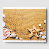 Muscheln am Strand Gästebuch (Rückseite)