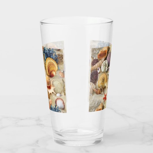 Muscheln am Strand Glas (Rechts)