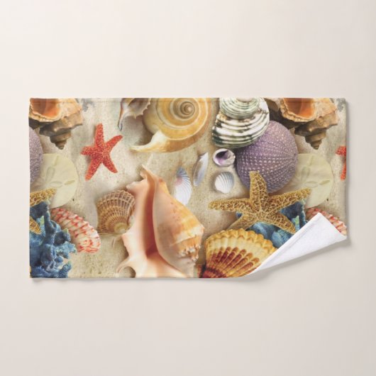 Muscheln am Strand Handtuch (Handtuch)