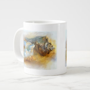 Muscheln am Strand Jumbo-Tasse