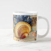 Muscheln am Strand Jumbo-Tasse (Rechts)