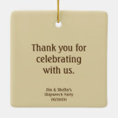 Muscheln am Strand Keramikornament (Rückseite)