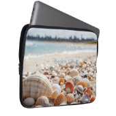 Muscheln am Strand Laptopschutzhülle (Vorne Rechts)