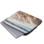 Muscheln am Strand Laptopschutzhülle (Vorne Knopf)