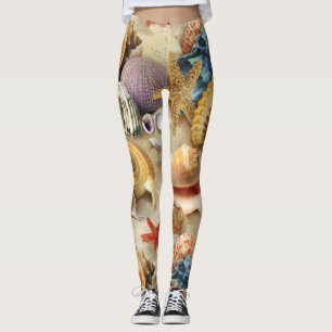 Muscheln am Strand Leggings