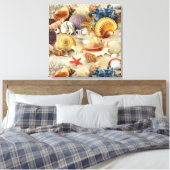 Muscheln am Strand Leinwanddruck (Insitu (Schlafzimmer))