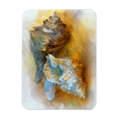 Muscheln am Strand Magnet (Vertikal)