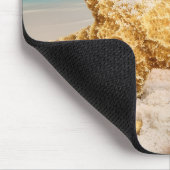 Muscheln am Strand Mousepad (Ecke)