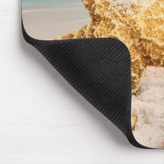 Muscheln am Strand Mousepad (Ecke)