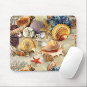 Muscheln am Strand Mousepad (Mit Mouse)