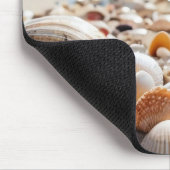 Muscheln am Strand Mousepad (Ecke)