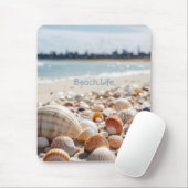 Muscheln am Strand Mousepad (Mit Mouse)