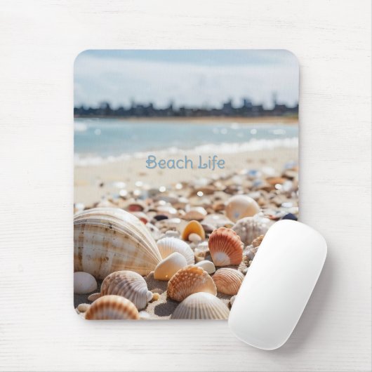 Muscheln am Strand Mousepad (Mit Mouse)