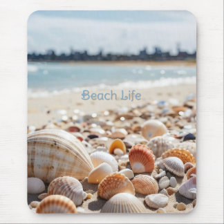 Muscheln am Strand Mousepad