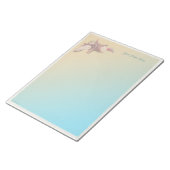 Muscheln am Strand Notizblock (angewinkelt)