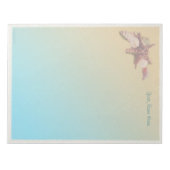 Muscheln am Strand Notizblock (Vorderseite)