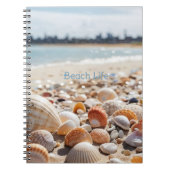 Muscheln am Strand Notizblock (Vorderseite)