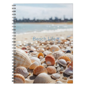 Muscheln am Strand Notizblock