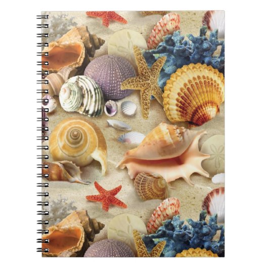 Muscheln am Strand Notizblock (Vorderseite)