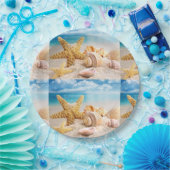 Muscheln am Strand Paper Teller (Party)