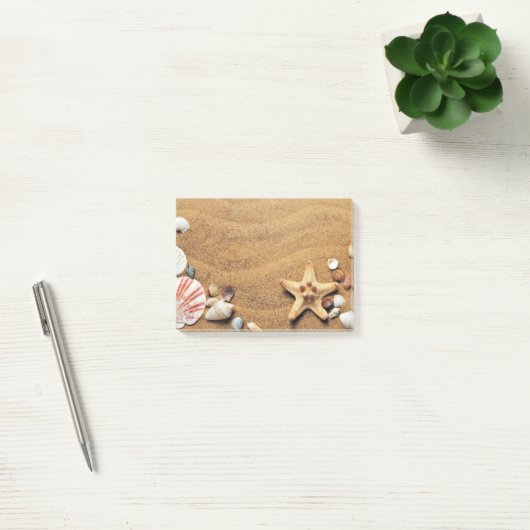 Muscheln am Strand Post-it Klebezettel (Büro)