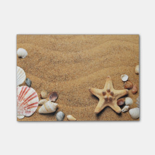 Muscheln am Strand Post-it Klebezettel