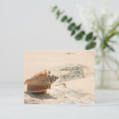 Muscheln am Strand Postkarte (Stehend Vorderseite)