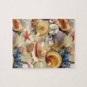 Muscheln am Strand Puzzle (Horizontal)