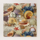 Muscheln am Strand Puzzle (Vertikal)