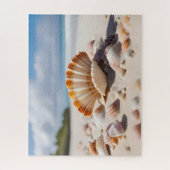 Muscheln am Strand Puzzle (Vertikal)